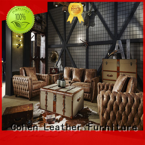 Vintage Fabric Chesterfield Sofa With Movable Cushions And Deep